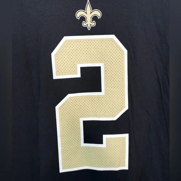 Nike Black Men’s Large Saints WINSTON #2 NFL FOOTBAL Tshirt New With Tags - Picture 4 of 7